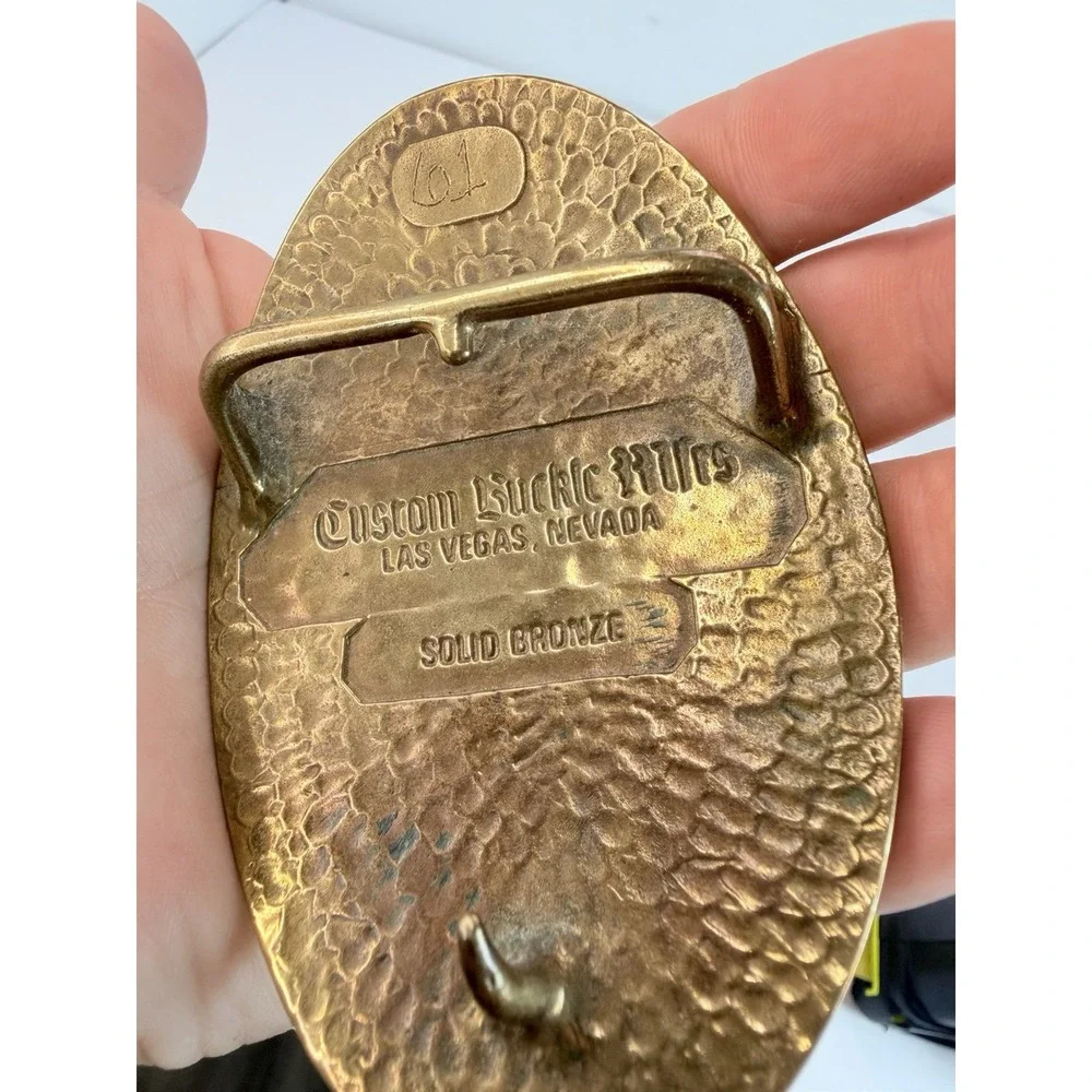 American Public Works Association APWA Nevada Chapter Bronze Belt Buckle